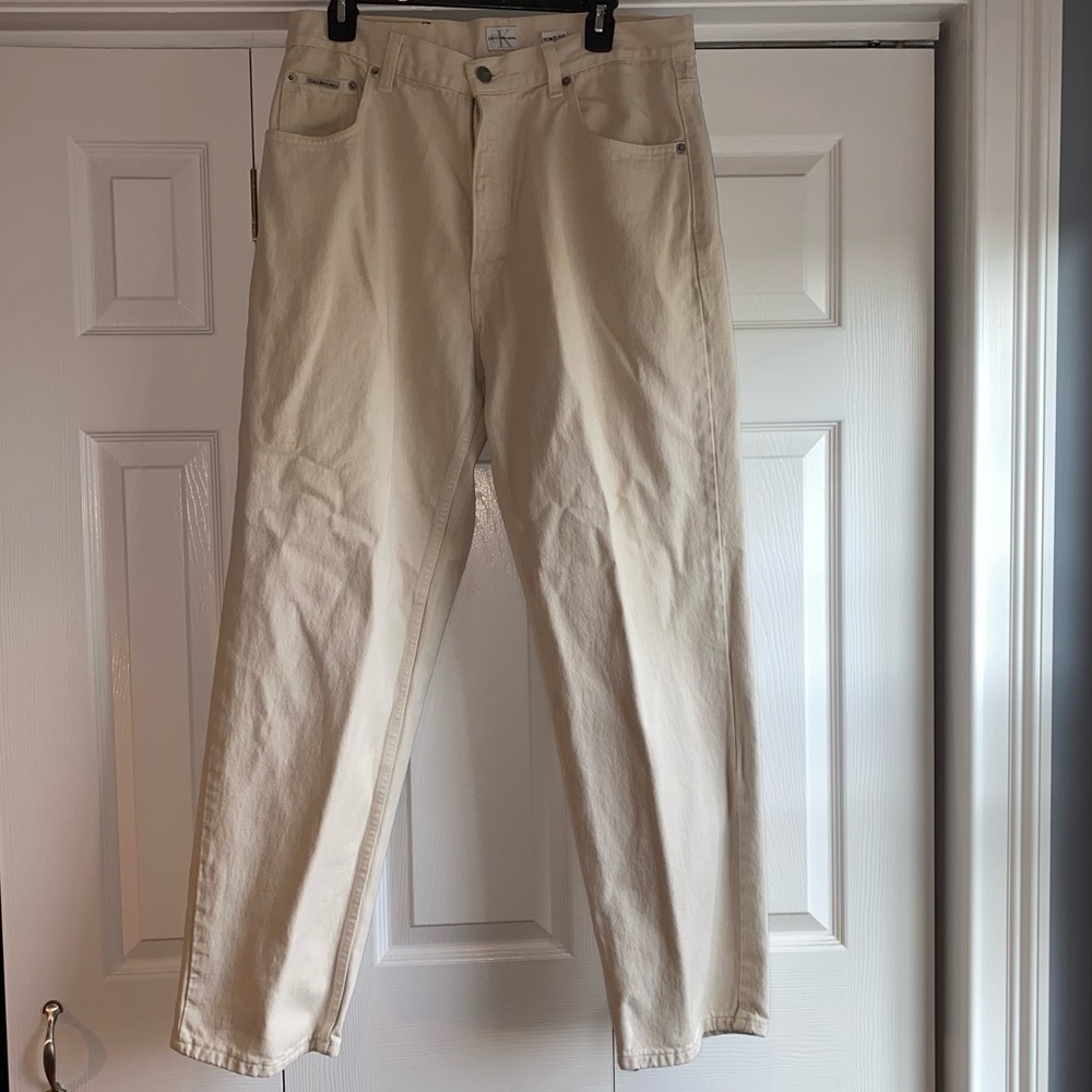 Calvin Klein Mens Jeans - Cream colored